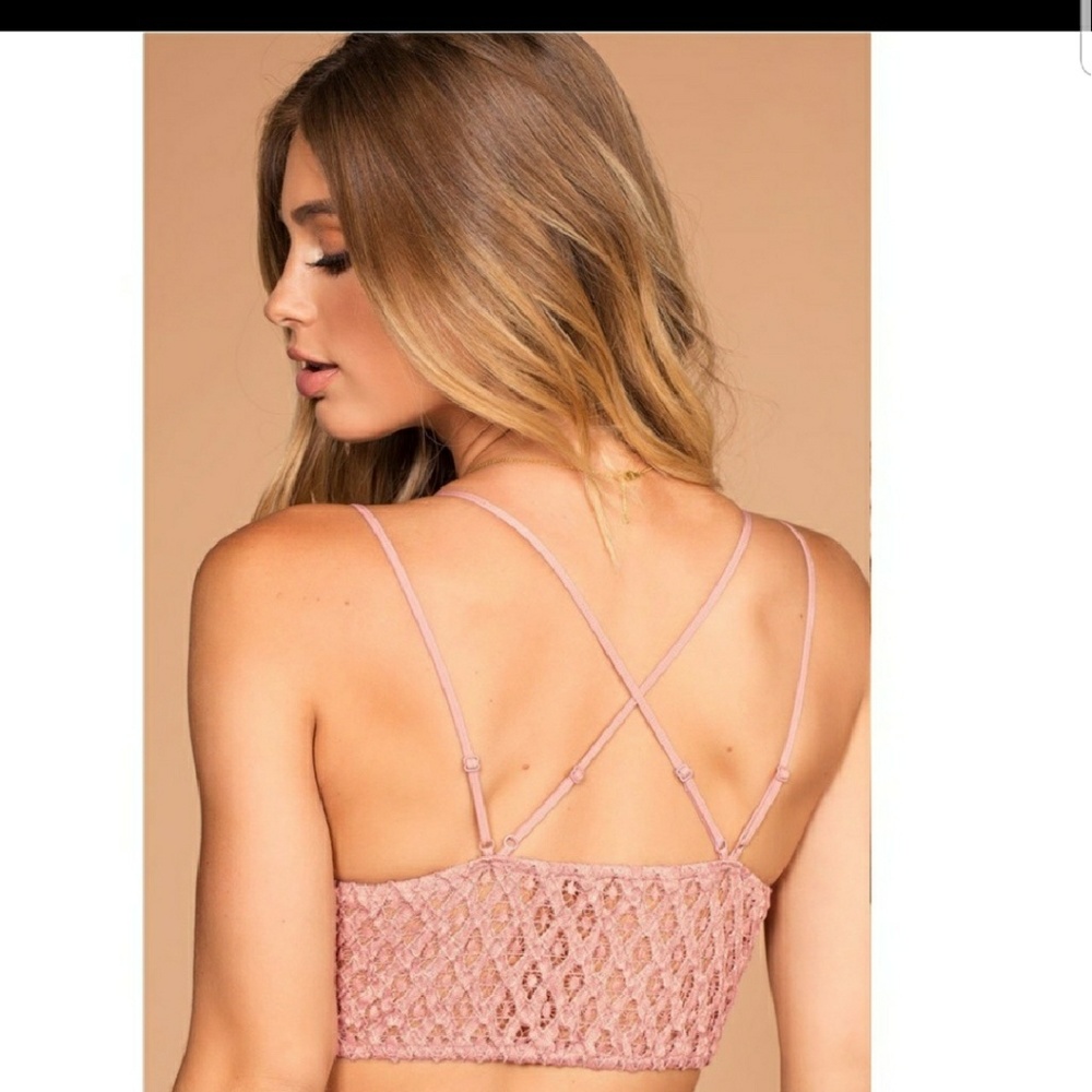💛🐝SALE!!💛🐝 MAUVE TRENDY LACE BRALETTE 🔥 - Picture 3 of 5
